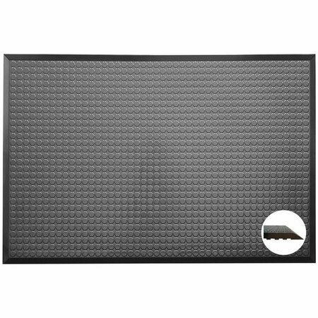 ERGOMAT Ergomat Infinity Deluxe Black 2ft x 3ft Anti-Fatigue Floor Mat IND0203-BK